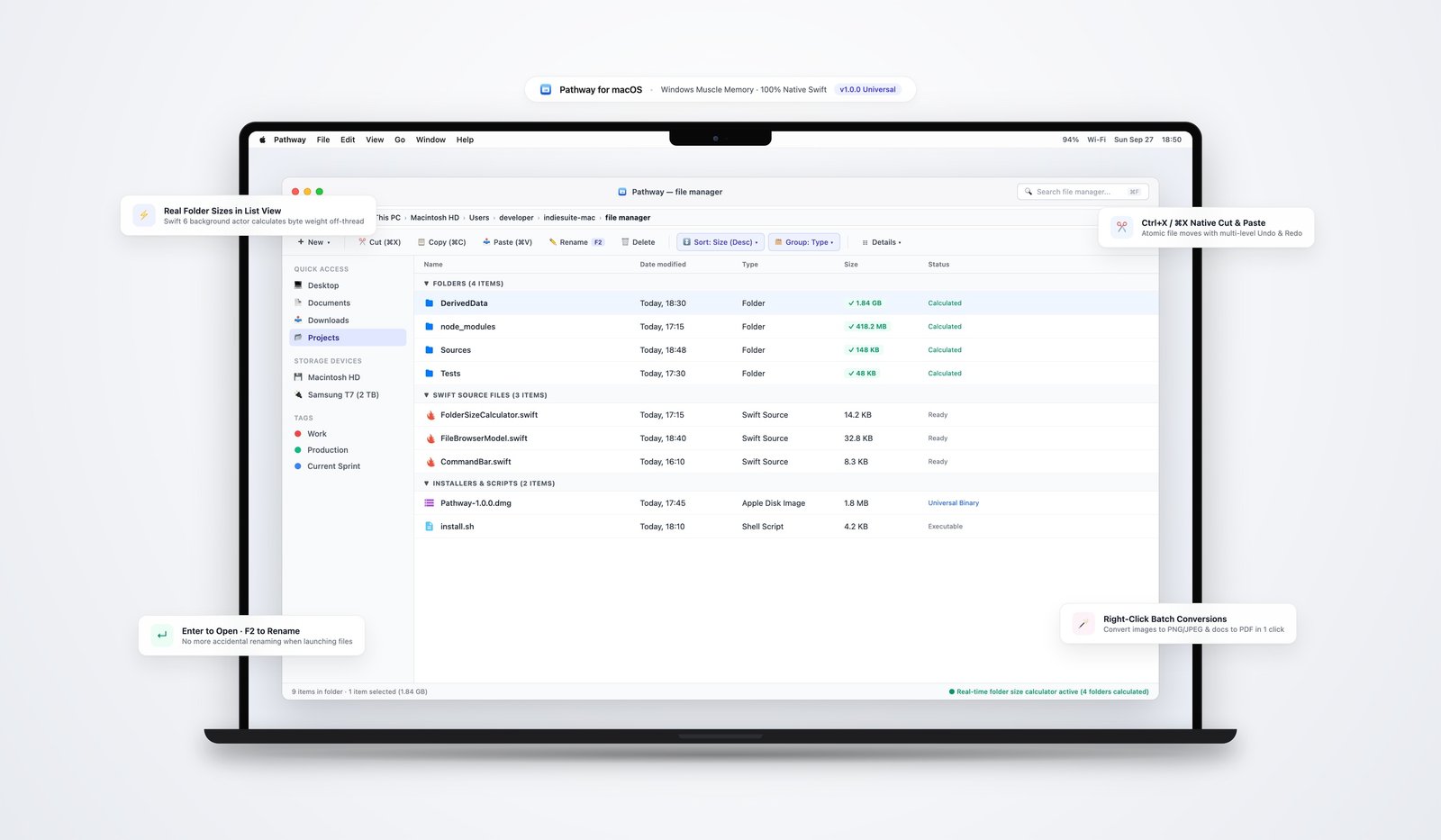 Pathway running on macOS